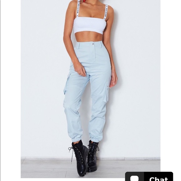 white fox cargo pants